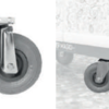 Roda Pneumática Fixa 200mm para exterior 